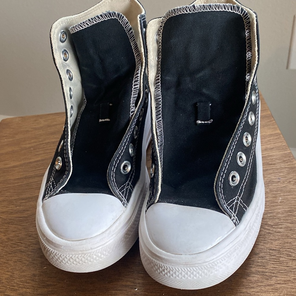 Converse All Star Chuck Taylor Move Black Platform High Tops Sneakers, Women’s 5 - Picture 13 of 16